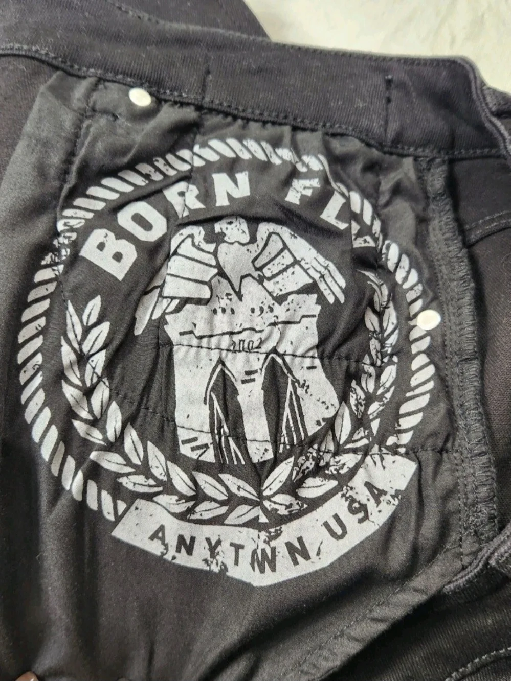 Born Fly Mens Size 32 Black Shorts Stretch Flat Front NWT 05